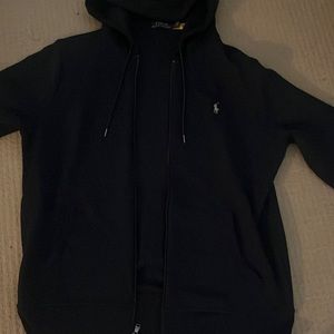 Men’s Polo Ralph Lauren navy. size large zip up.